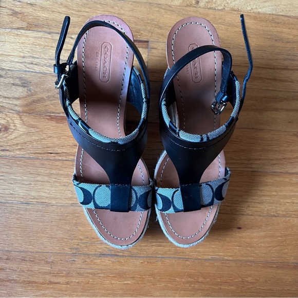 Coach Mendez Sandals Navy 8.5 - Picture 3 of 10